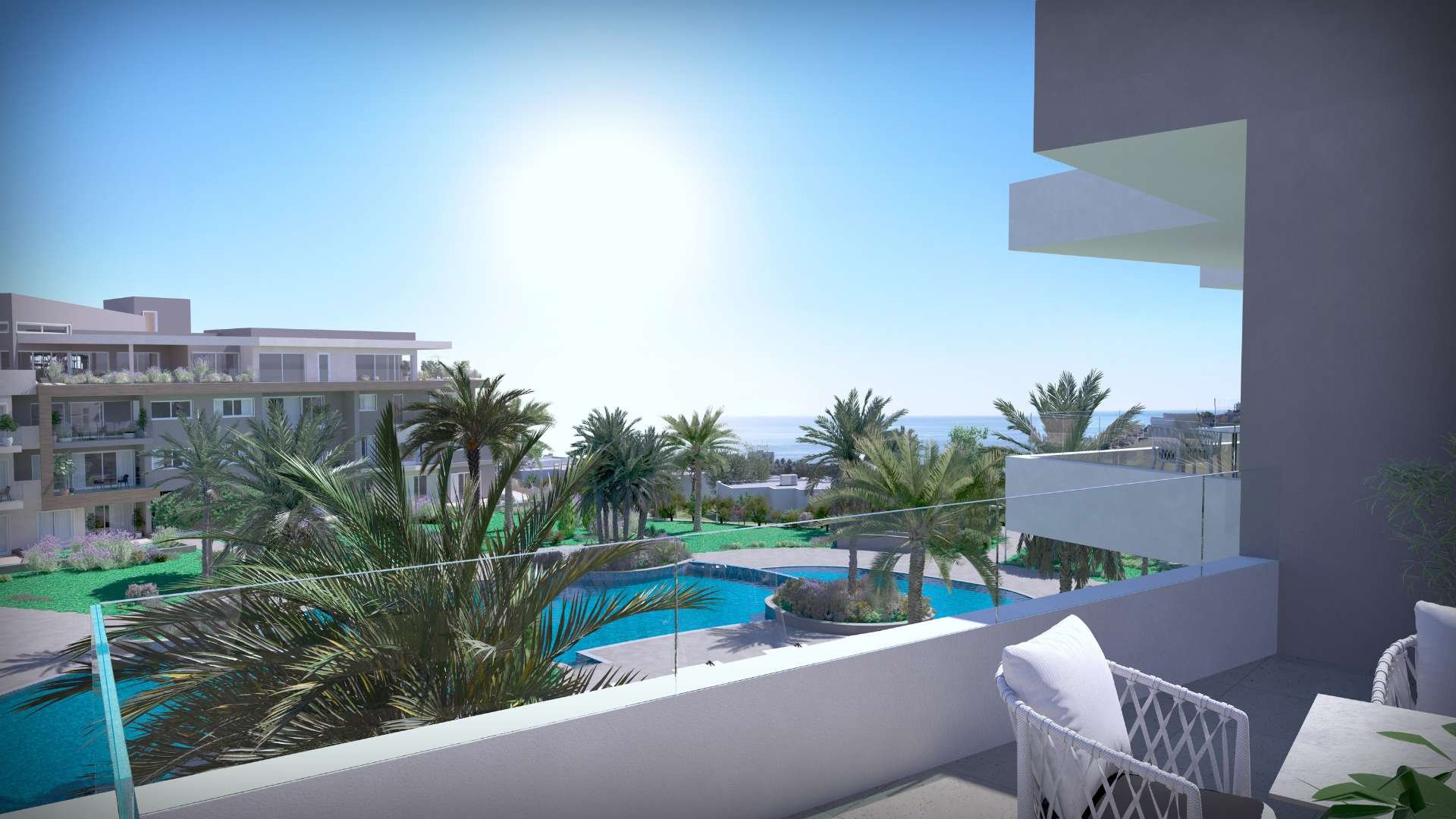 A 5th Floor 2-Bedroom Residence with Expansive Verandas and Amazing Seaview — 4