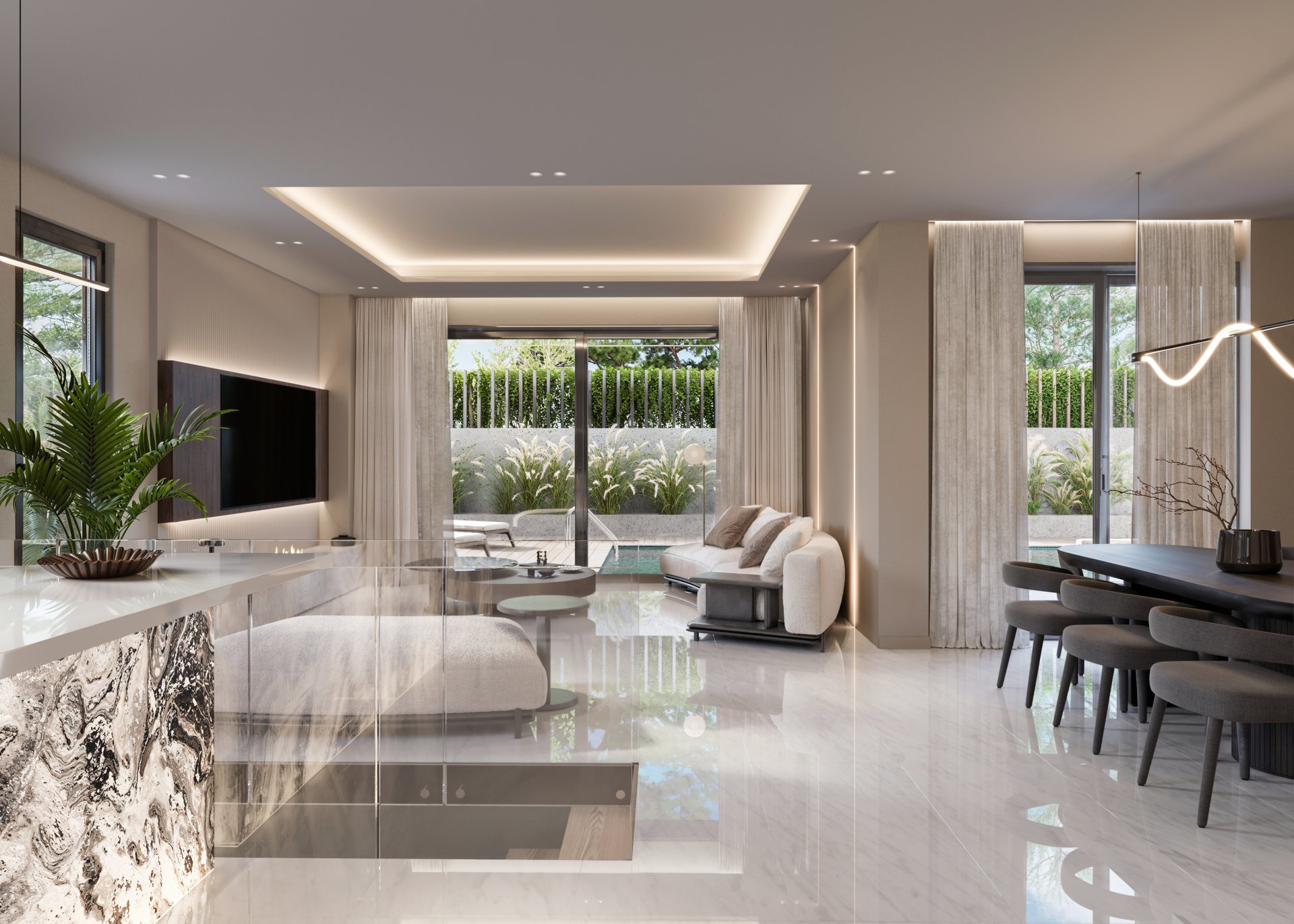 Your Own Private Oasis - A 3 Bedroom Duplex with a Private Pool — 5