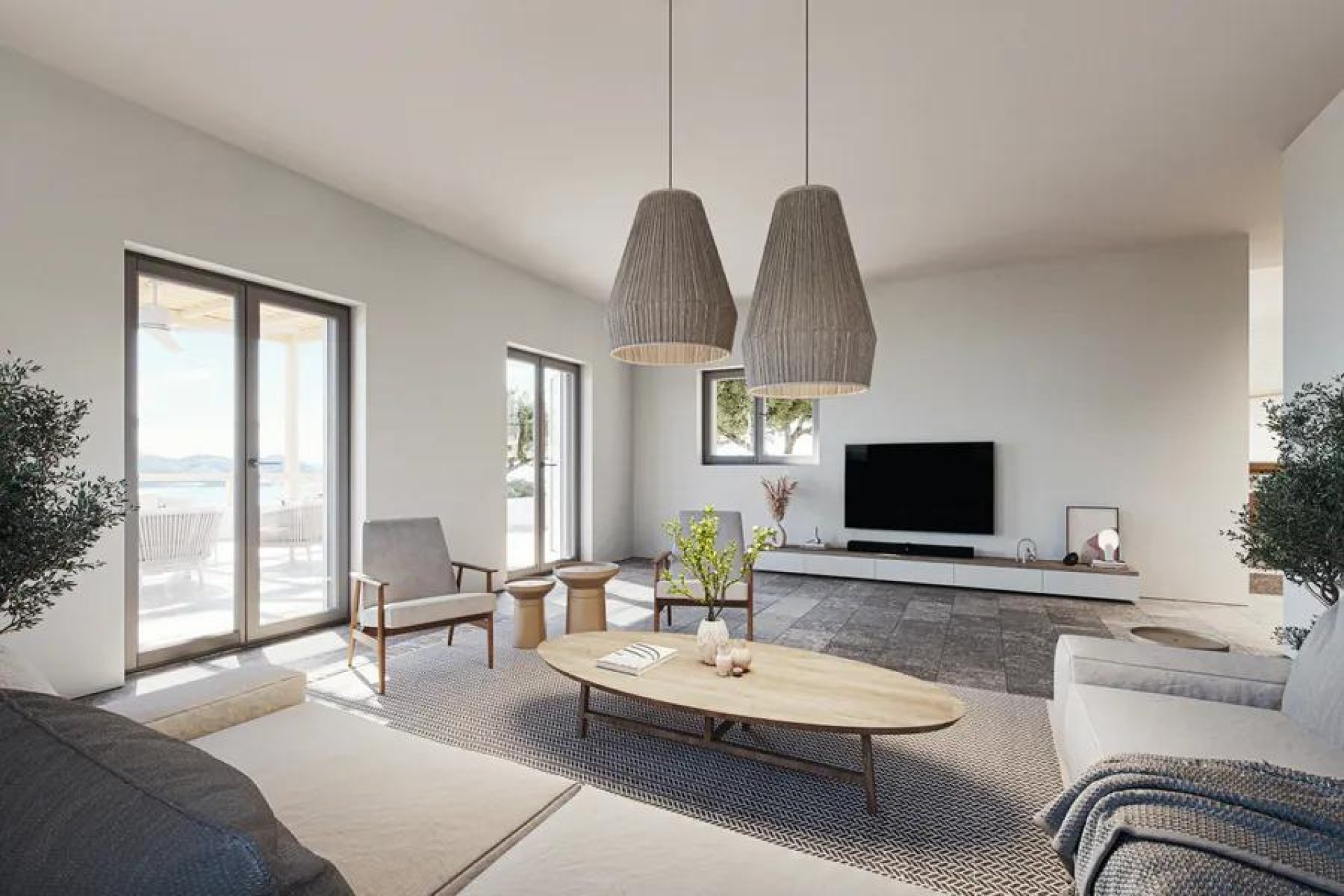 Luxury 4-Bedroom Villa with Panoramic Aegean Views in Antiparos — 4