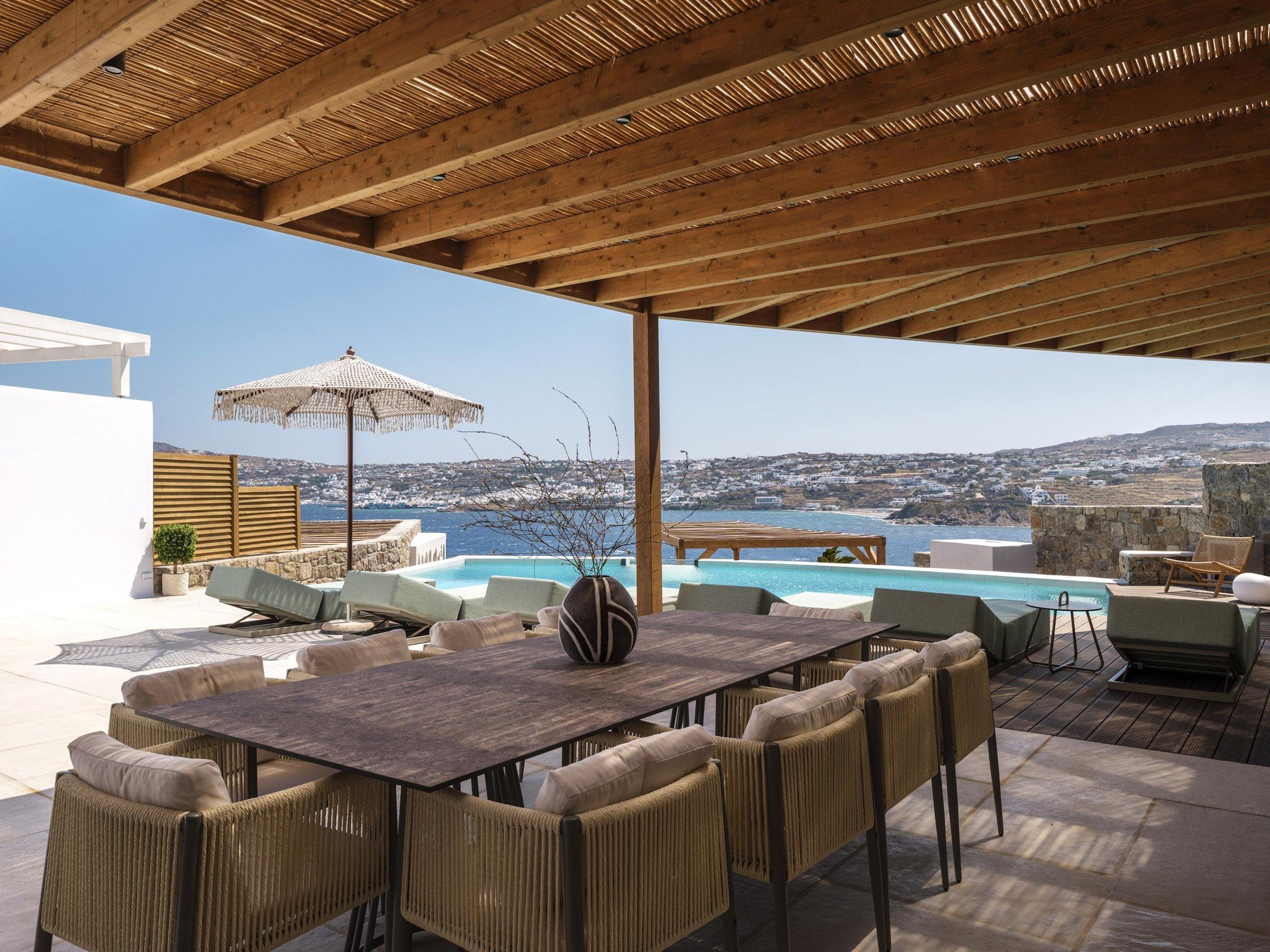 Contemporary 6-Bedroom Villa with Panoramic Sea Views in Mykonos — 2