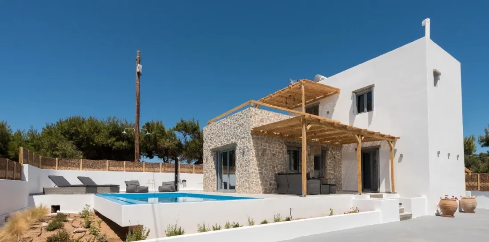 Newly Built Modern Cycladic Maisonette with Sea Views in Zephyria, Milos — 2