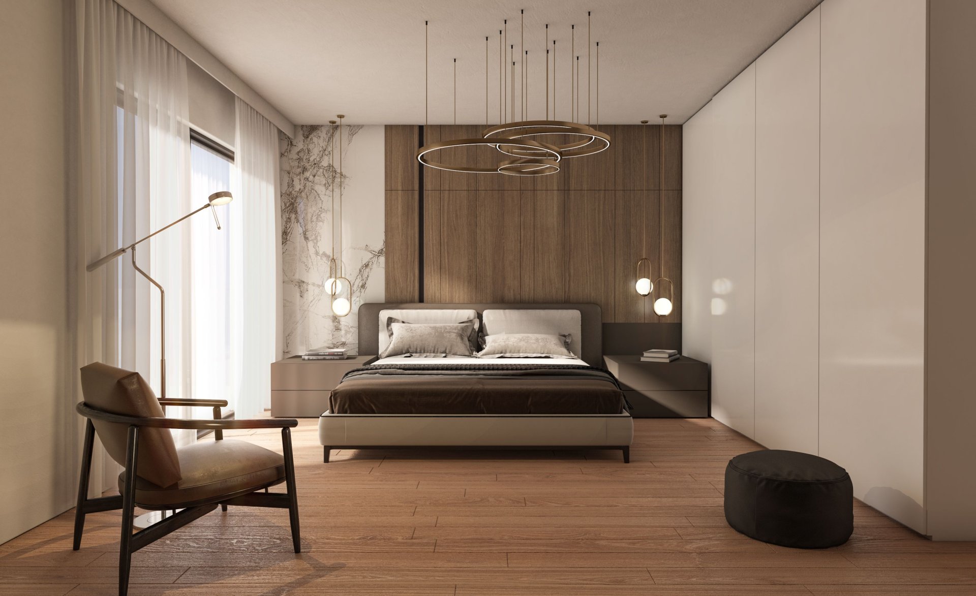Modern 2-Bedroom Home with Private Garden & Swimming Pool — 1