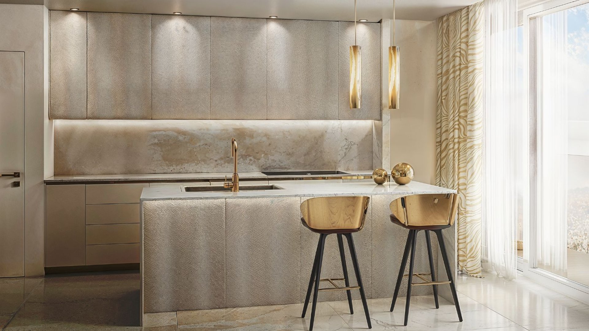 A 19th Floor Roberto Cavalli Residence with Panoramic Sea Views — 3
