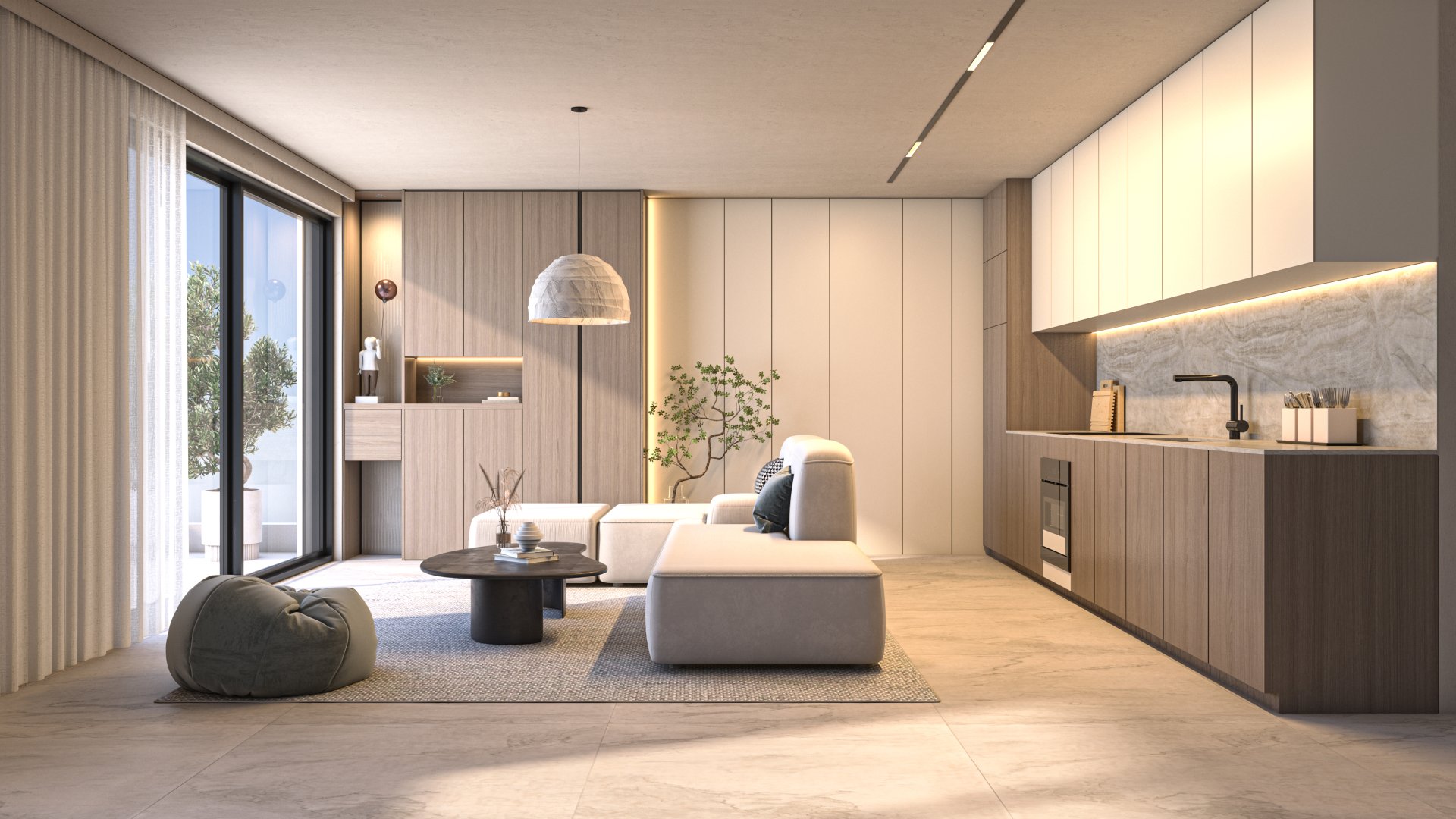 Spacious 2-Bedroom Apartment with Large Balconies in a Modern Complex — 1