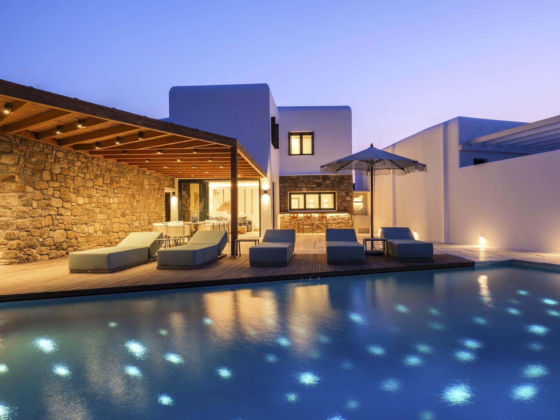 Contemporary 6-Bedroom Villa with Panoramic Sea Views in Mykonos — 4