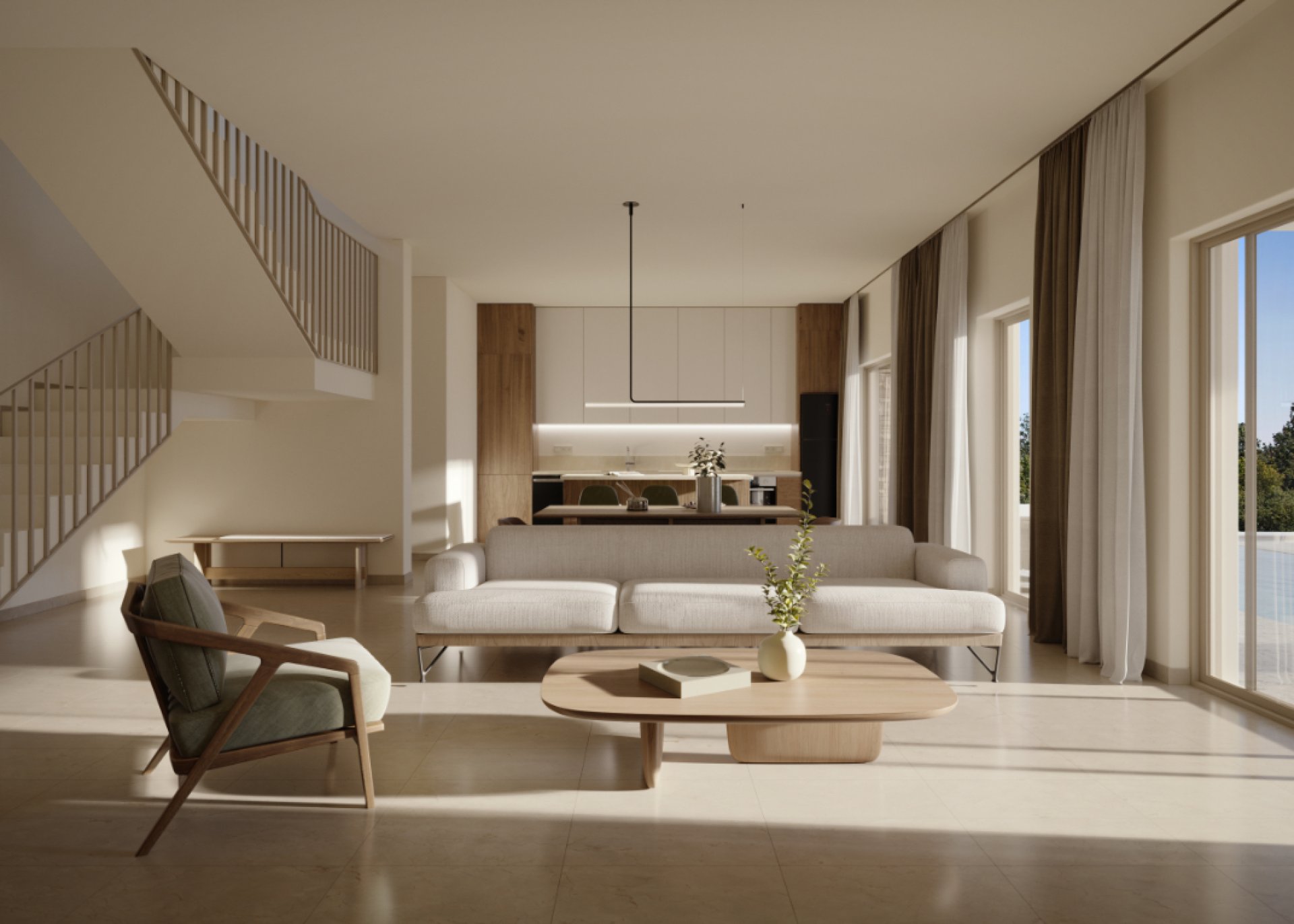 A Panoramic 3-Bedroom Villa with Uninterrupted Sea Views and Private Living — 1
