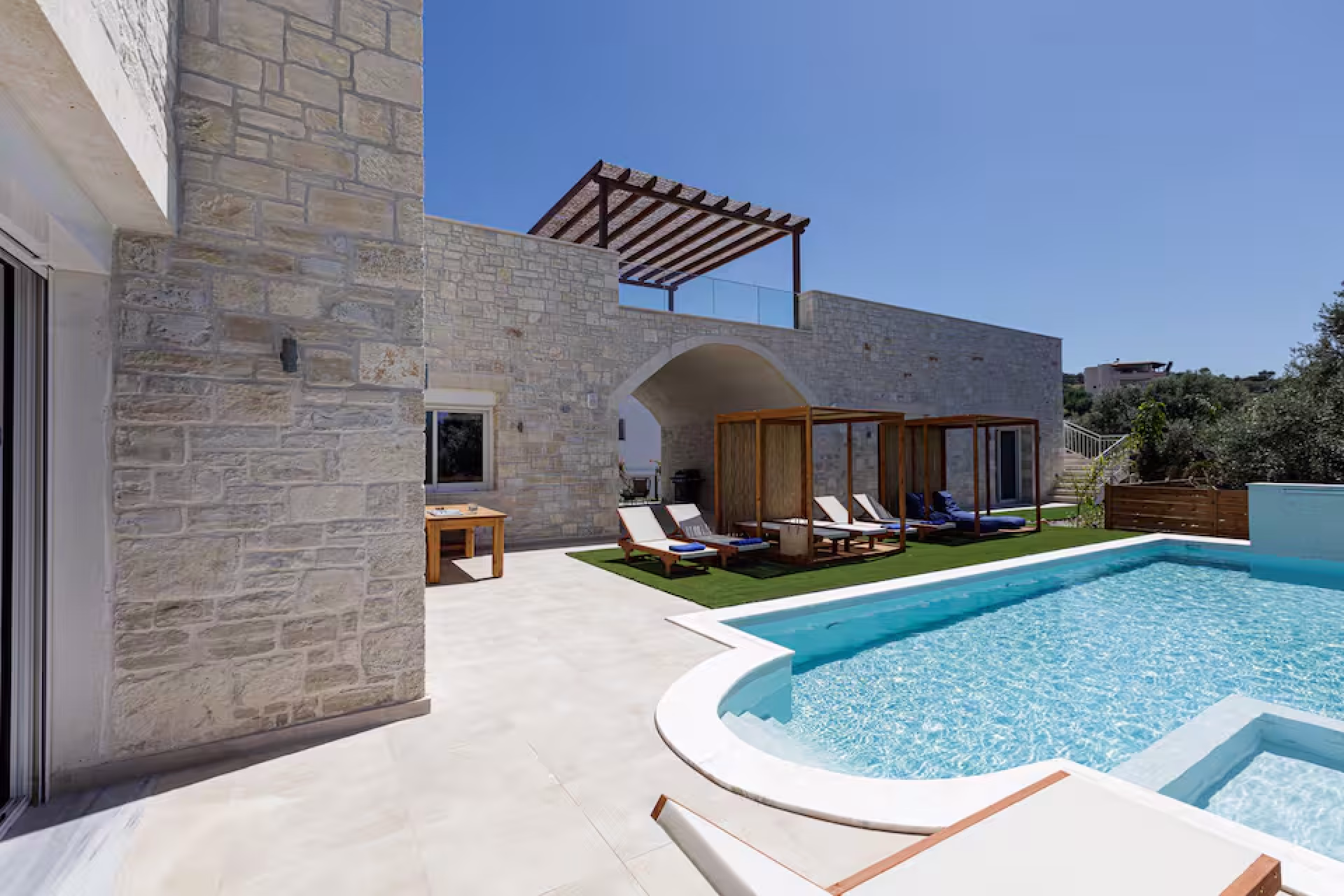 Elegant Stone Villa with Private Pool & Sea Views — 4