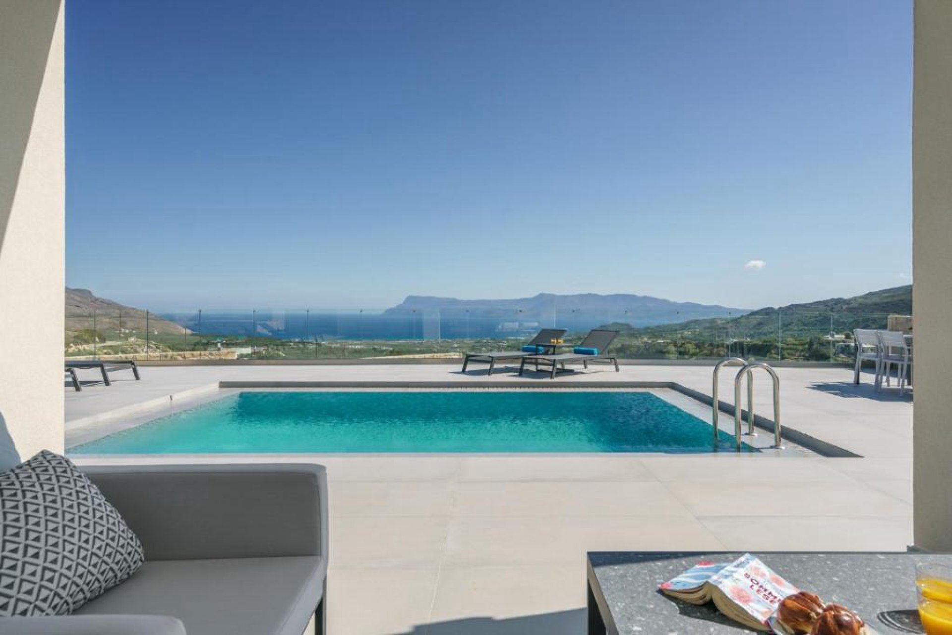 Twin Luxury Villas in Western Crete with Infinity Pools & Panoramic Sea Views — 1