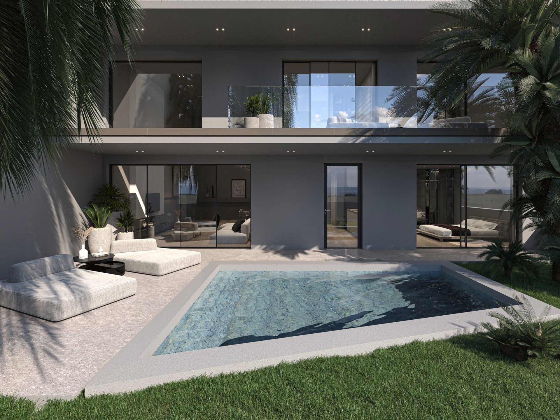 Modern 2-Bedroom Home with Private Garden & Swimming Pool — 2