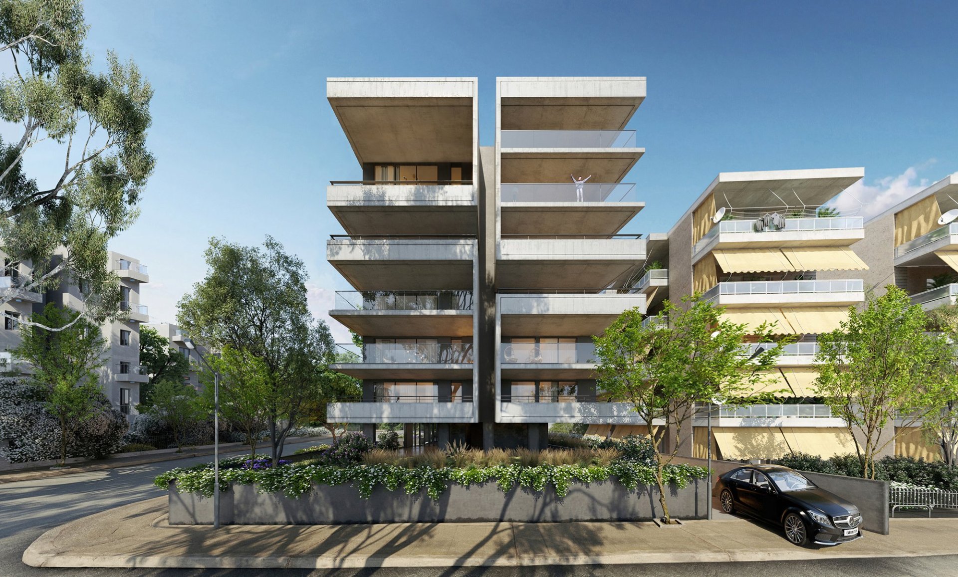 A modern duplex apartment with an office — 1