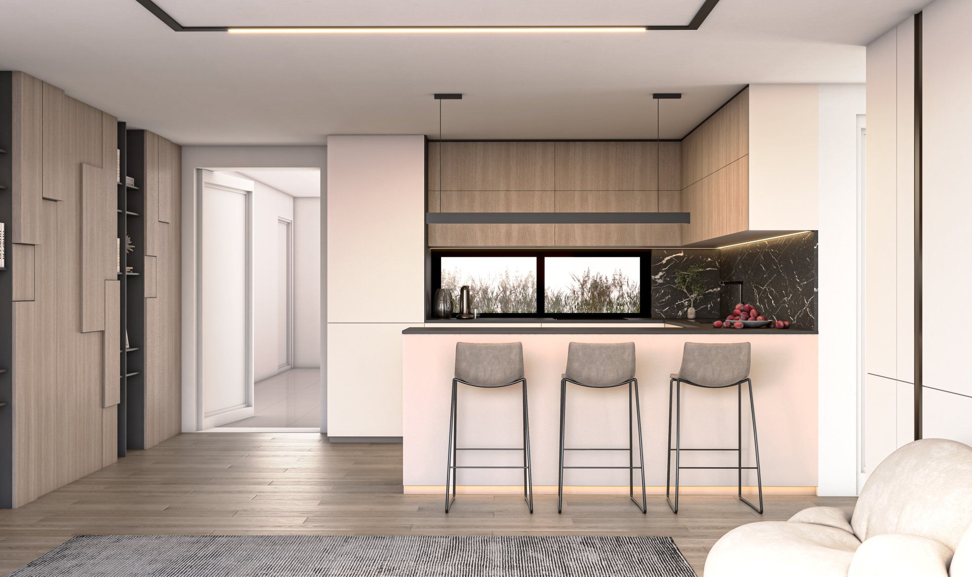 Modern Urban 2 Bedroom 2 Bathroom Residence — 5
