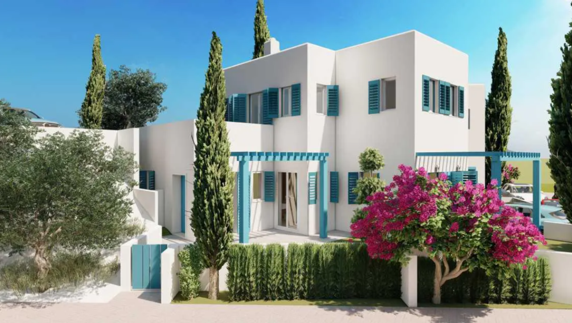 Sea View Villa in a Charming Cycladic Development — 1
