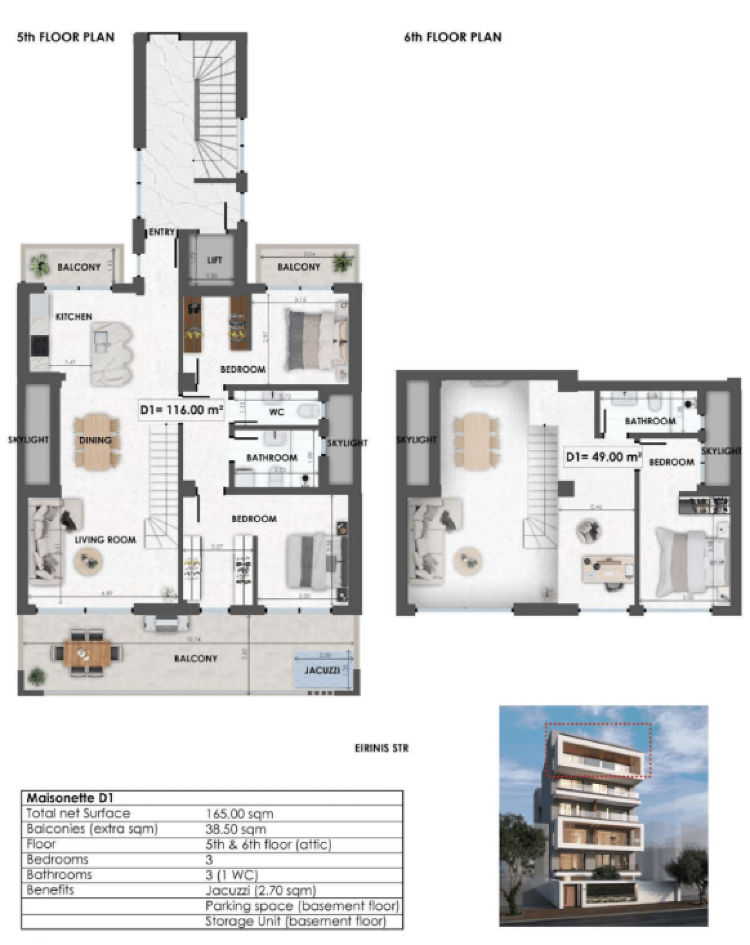 Modern Loft Penthouse with 3 Bedrooms, Jacuzzi and Exceptional Design — 5