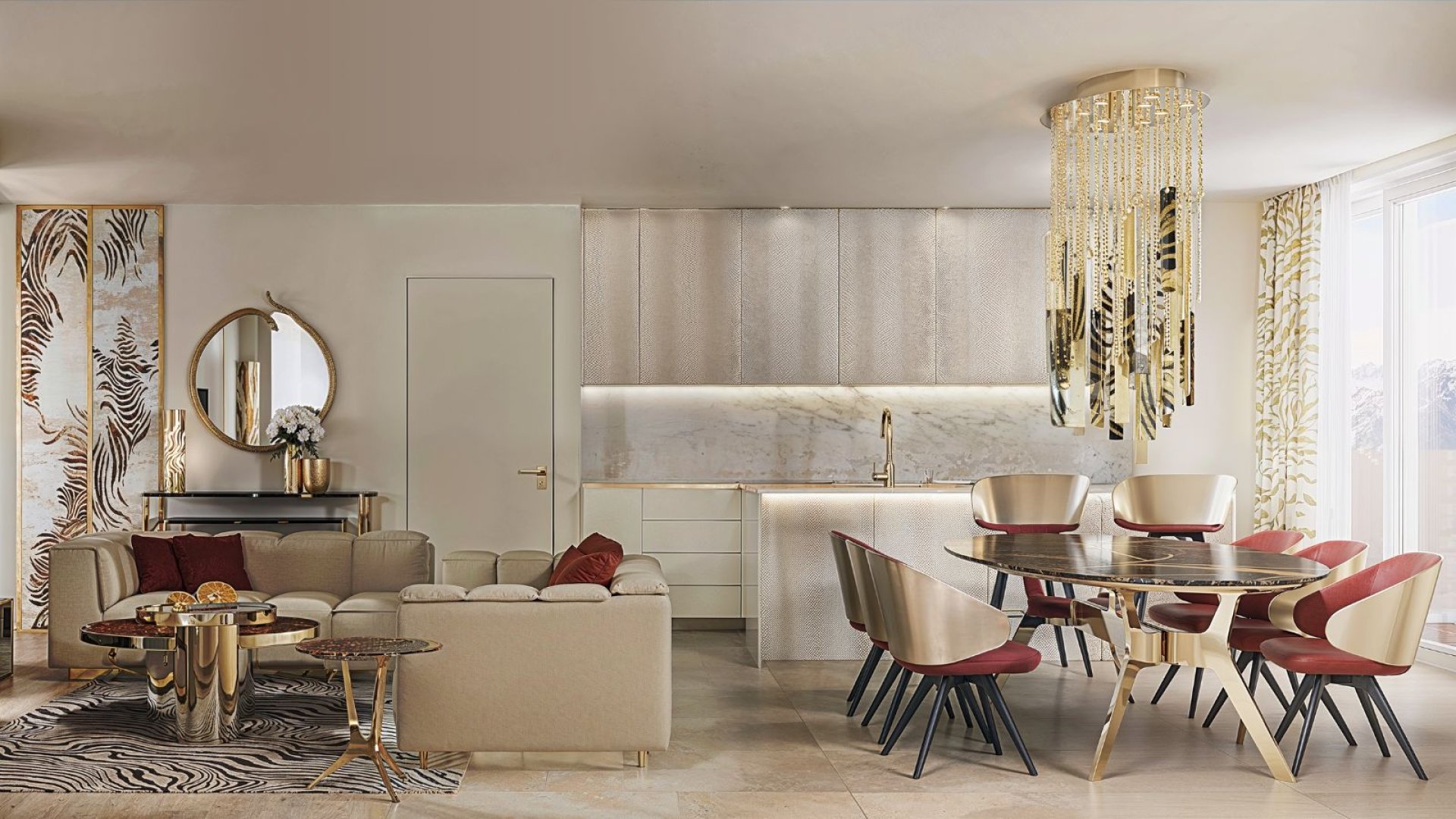 A 19th Floor Roberto Cavalli Residence with Panoramic Sea Views — 5